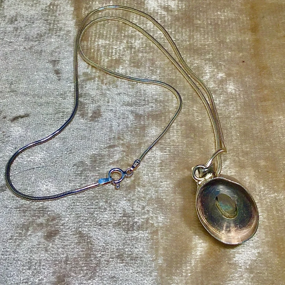 Gorgeous Moonstone 925 Sterling Silver Necklace - Picture 13 of 16